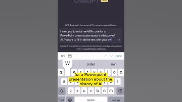 Make a PowerPoint presentation with ChatGPT  #chatgpt #shorts  #shortsvideo