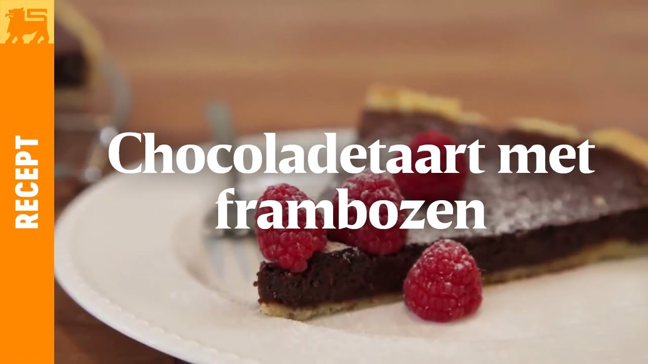 Chocoladetaart met frambozen