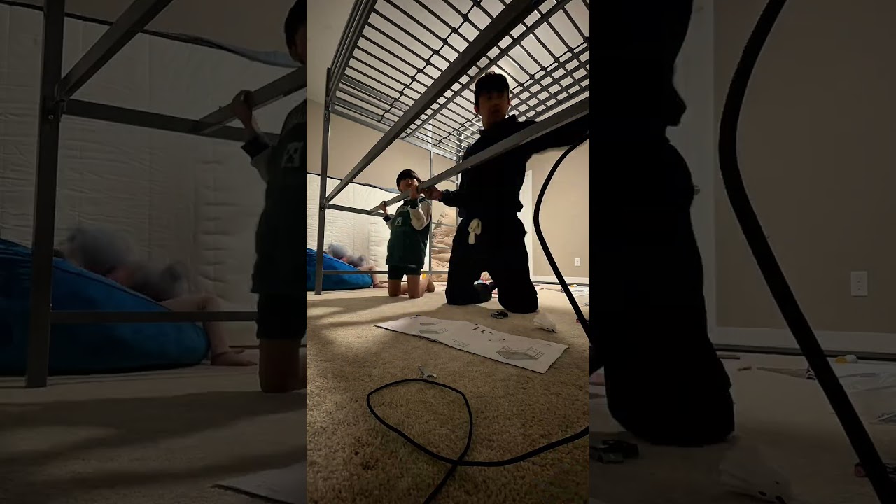 Thank you to our neighbor for this wonderful bunk bed! Kids love it! So blessed! 🙏