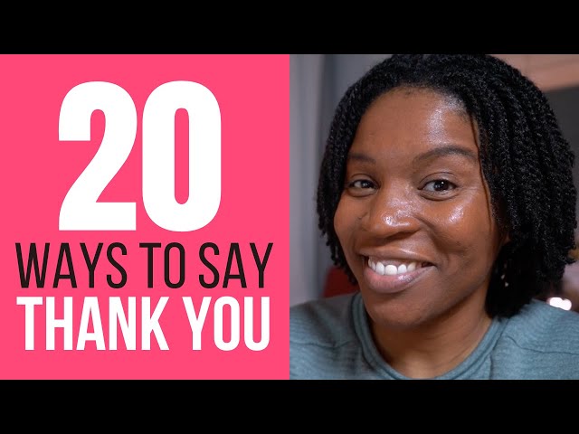 20 Ways To Say Thank You In English | Thank You Synonyms In English class=