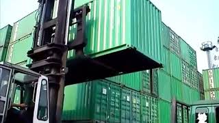 Forklift use on empty container