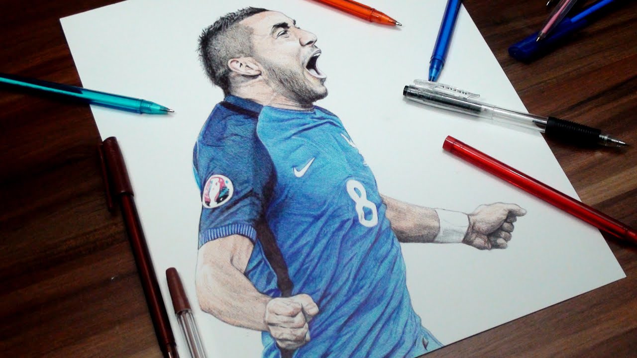 Dimitri Payet Pen Drawing  France DeMoose Art YouTube