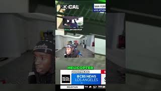 Escape From Marijuana Dispensary Helicopter Chase Caught On Camera Resimi