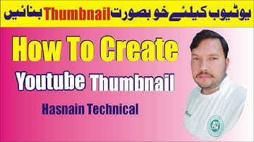 YouTube Thumbnail Kaise Banaye - Making YouTube Thumbnail In Corel Draw 2022 | Hasnain Technical