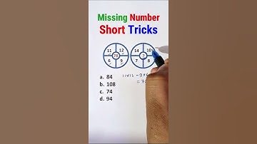 Find the Missing No ?  #reasoningtricks  #ssccgl #sscchsl #ssc #sscgd #sscmts #ssc_cgl #ssc