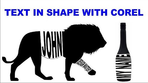 Text In Shape With Corel Draw Part 2 (Video In English)