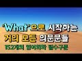 [영어회화]'what' 으로 시작하는 거의 모든 의문문들 (152문장)