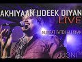 Sufi rock band delhi  nusrat fateh ali khan  akhiyaan udeek diyan live  jugni band  sufi song
