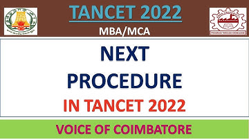 TANCET 2022| MBA MCA  COUNSELING  REGISTRATION OVER| VERIFICATION IN PROCESS NEXT WHAT?