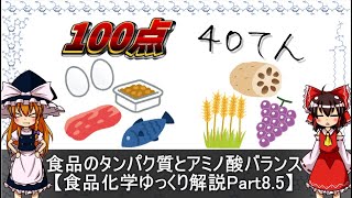 食品のタンパク質とアミノ酸バランス【食品化学ゆっくり解説Part8.5】