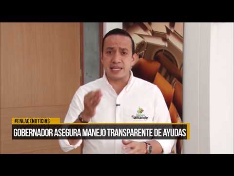 Gobernador asegura manejo transparente de las ayudas