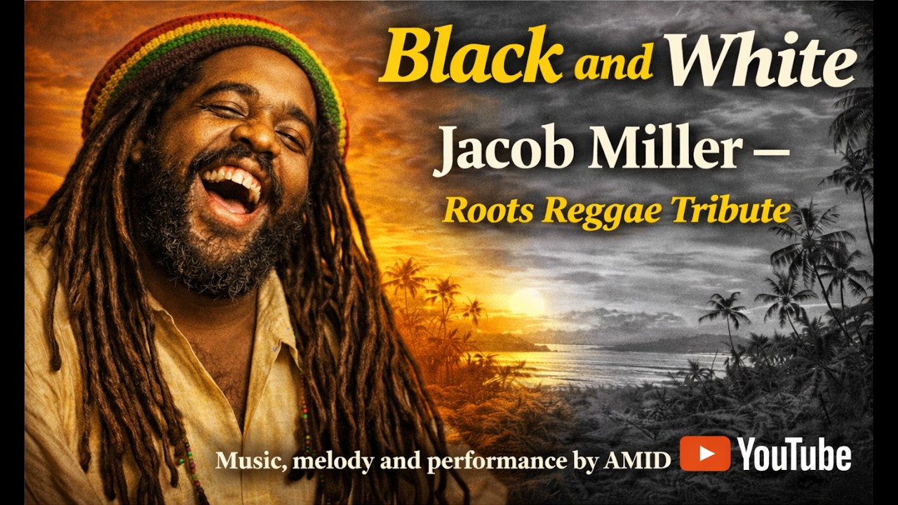 Jacob Miller Black And White Roots Reggae Tribute By Amid Youtube 