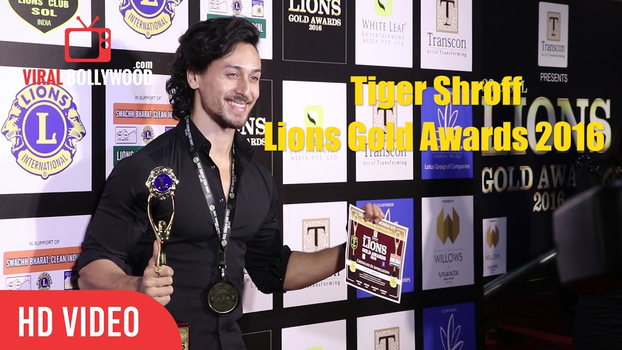 Tiger Shroff At 23rd SOL Lions Gold Awards 2016 | Viralbollywood