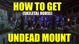 How to Get UNDEAD HORSE in WoW Classic (The Skeletal Horse) | WoTLK Tutorial   Location
