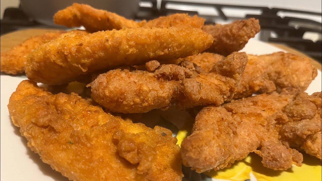 Chicken Tenders Easy Fried Chicken Tenders No Egg YouTube