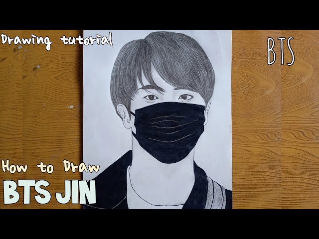 BTS Jin Drawing 1, a phone case by Danielle - INPRNT