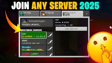 JOIN RANDOM SERVER IN MINECRAFT 🔥JOIN ANY SERVER IN 2025