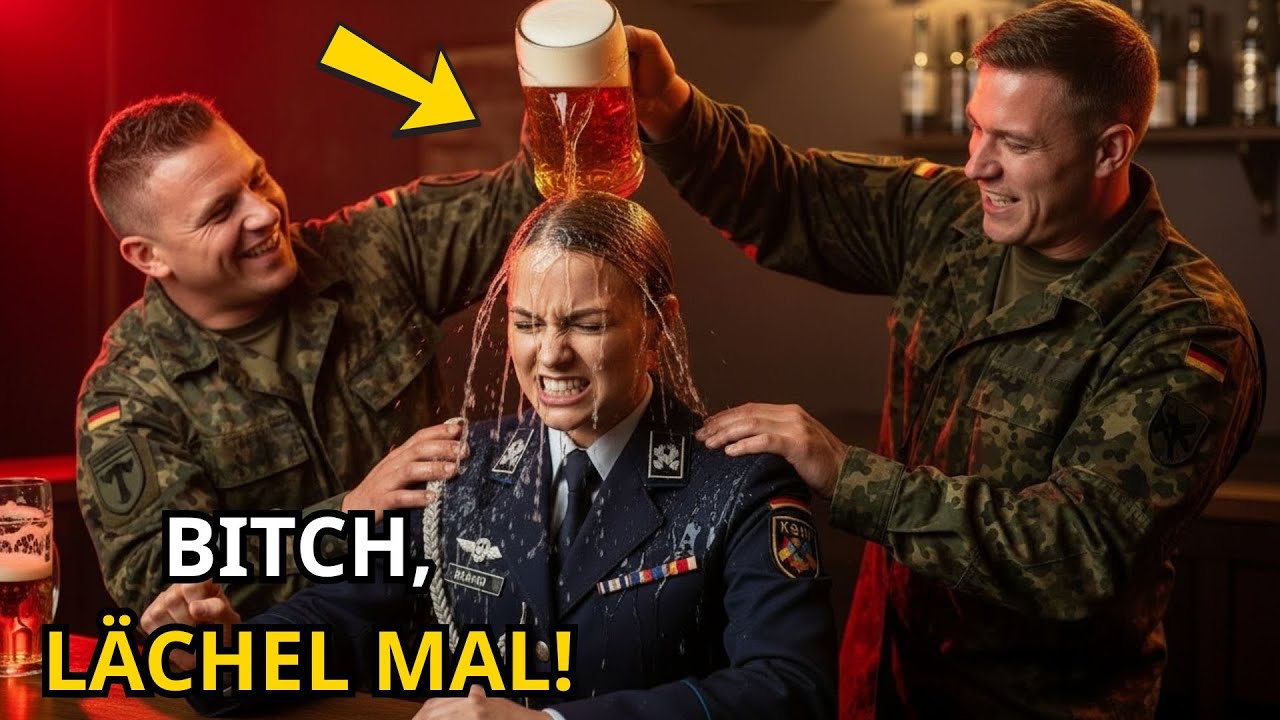 „Trink schon, Schlampe!“ – Sie schütteten ihr Bier ins Gesicht… ohne zu wissen, wer sie ist