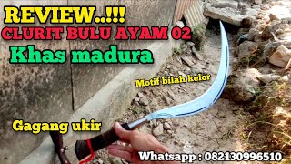 Review Clurit 02 Baja Cor Khas Madura Emak Aconk