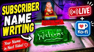 Subscriber Name Writing #livestream #namewriting #sandwriting #calligraphy #foryou #trending #viral