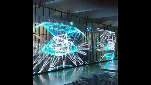 glass led curtain smd full color transparent led display screens for window video wall