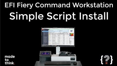 Fiery Command Workstation   Installing that software using a script