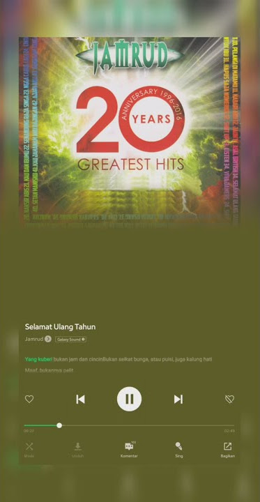 Jamrud - Selamat Ulang Tahun | Story WA #shorts #selamatulangtahun #jamrud #storywa #storywajoox