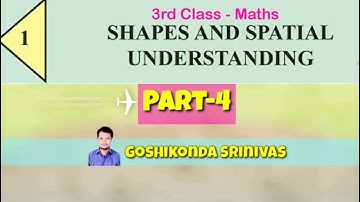Unit-1, Part-4, Shapes and spatial understanding.. 3rd class Maths.