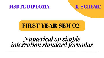 LEC 04/NUMERICAL ON INTEGRATION FORMULA/MSBTE/DIPLOAM