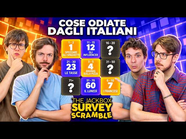 INDOVINA LA RISPOSTA PIÚ POPOLARE PER FARE TRIS! Jackbox Survey Scramble