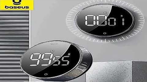 Baseus Magnetic Kitchen Timer Digital Timer Manual Countdown Alarm Clock Mechanical Cookin