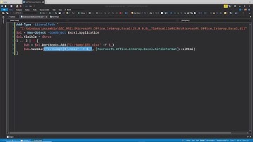Save Excel to HTML with PowerShell