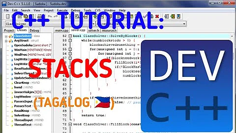 C++ TUTORIAL: STACKS (TAGALOG)