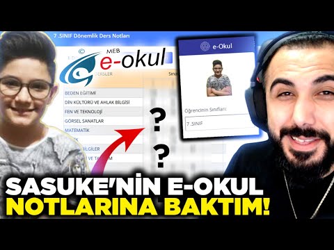 SASUKE'NİN E-OKUL NOTLARINA BAKTIK!! 😂| PUBG MOBILE POCO X3 PRO