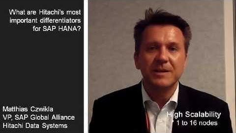 Hitachi Differentiators for SAP HANA