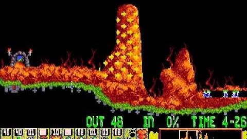 Lemmings PC - Taxing - Level 13