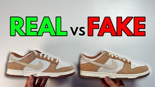 REAL VS FAKE! NIKE DUNK LOW MEDIUM CURRY SNEAKER COMPARISON!