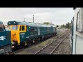 Barrow Hill Roundhouse Railway 200 Diesel Locomotive Rides and sounds