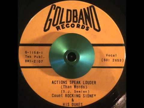 Count Rocking Sidney and His Dukes ~ "Actions Spea...