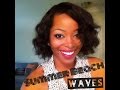 Beach Waves on Straightened Natural Hair