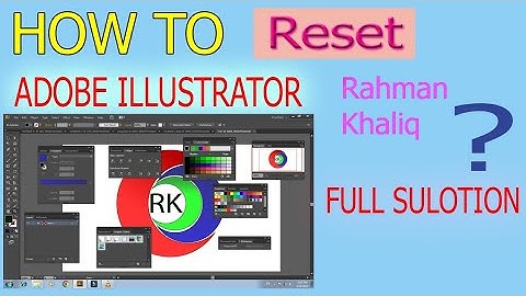 How to Reset Adobe illustrator to Default Settings || reset preferences illustrator cc 2020||