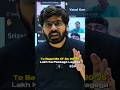 JEE Aspirant LOST 1 Lakh Rupees 😭 Prateek Sir Shocking Reaction ☠️ #shorts #esaral #iit #jee