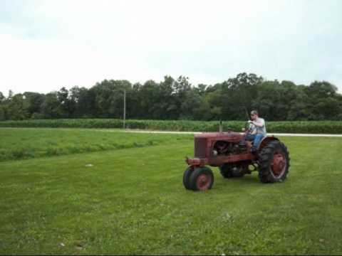 Taking the old 1952 Allis Chalmers WD tractor out for a spin after some repairs...