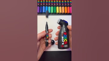 Activating Black Posca Markers 😱◼️