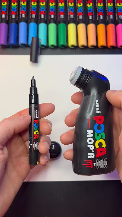 Download lagu Activating Black Posca Markers 😱◼️