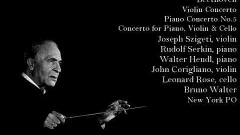 Beethoven - Concertos, Bruno Walter, Joseph Sziget...