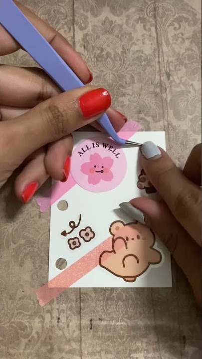 ASMR | Mini journal with me | Scrapbooking| #shorts #artjournal #scrapbook #journaling #stationery