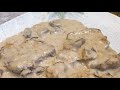 طريقه عمل ستيك اللحم مع صوص المشروم افضل من المطاعم #ribeyesteak من #lolla's cooking