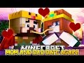 Minecraft Royal Family-MOM AND DAD GO ON A DATE w/Little Carly and Little Kelly