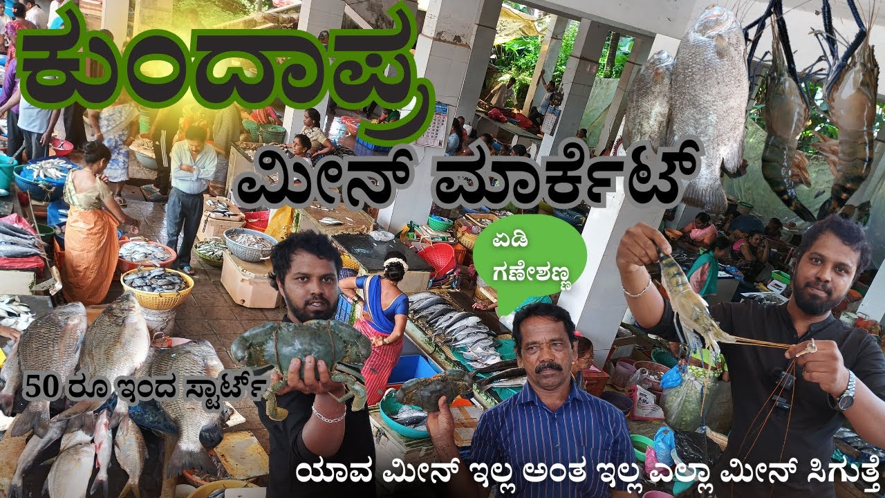 50 ರೂ ಇಂದ ಸ್ಟಾರ್ಟ್ ಆಗುತ್ತೆ|ಕುಂದಾಪುರ ಮೀನು ಮಾರ್ಕೆಟ್|ಯಾವ ಮೀನು ಎಲ್ಲ ಅಂತ ಇಲ್ಲ ಎಲ್ಲ ಸಿಗುತ್ತೆ|fishmarket
